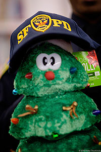 Stuffed Tree Toy with SFPD hat