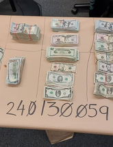 image of narcotics and currency seized during investigation