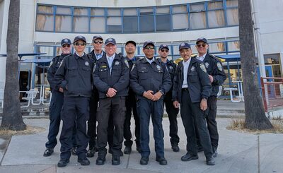 Image of ALERT members before Carnaval deployment.