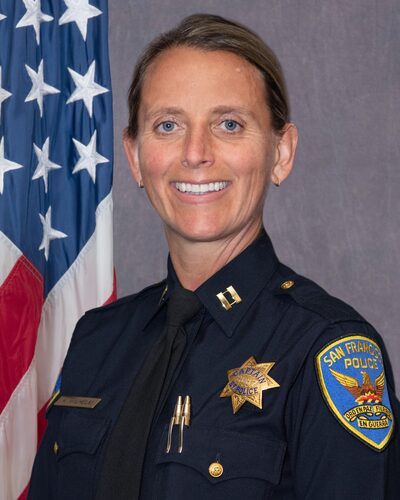 Image of Police Captain, Angela Wilhelm.