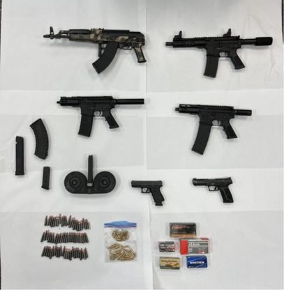 Photo of weapons for news release