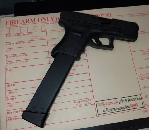 Image of firearm seized