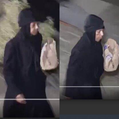 Image of person of interest in connection to incident