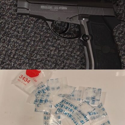 Image of firearm and narcotics seized during Tenderloin Enforcement Operation