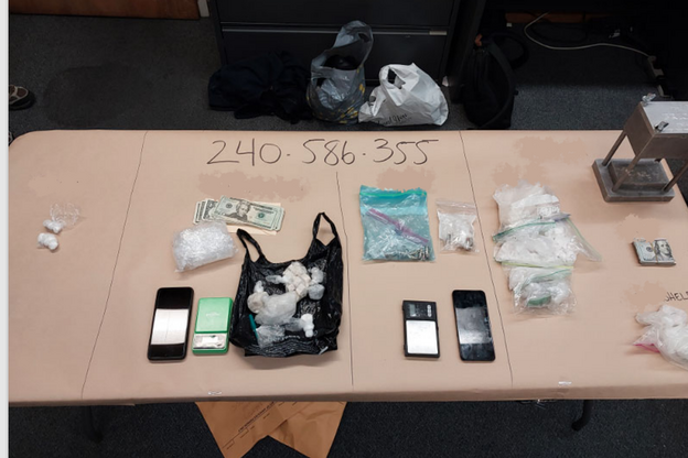 Image of narcotics seized during arrest