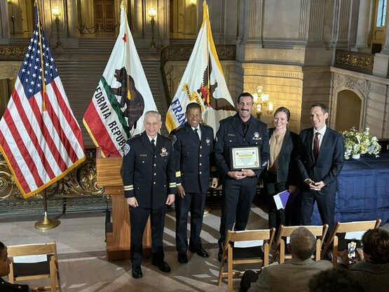 Image of Sergeant Michael Horan at the Officer of the Month Award Ceremony