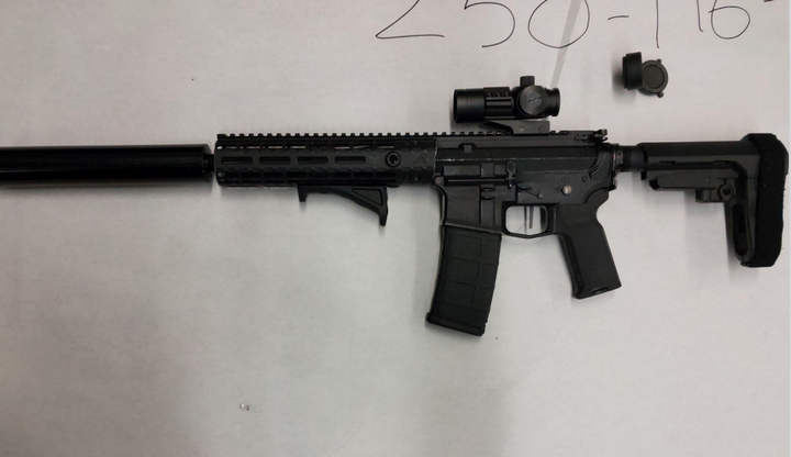Image of firearm seized from robbery suspects