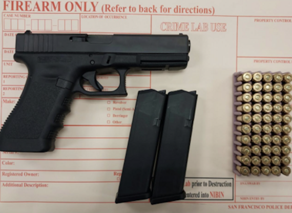 Image of firearm seized from attempted homicide suspect